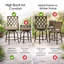 Ensemble de 2 chaises de bar pivotantes pour l'extérieur Kozyard Isabella, ensemble de 2 tabourets de bar à hauteur de comptoir avec sièges rembourrés, chaises bistro en métal toutes saisons-603472005