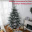 89 pouces de hauteur, plante de Noël artificielle, 1218 brindilles True Life, ouverture automatique, arbre antidéflagrant 1218 7,5 pieds, déplier, base en acier,
