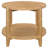 Isbell Maple Brown Round Solid Wood Side End Table