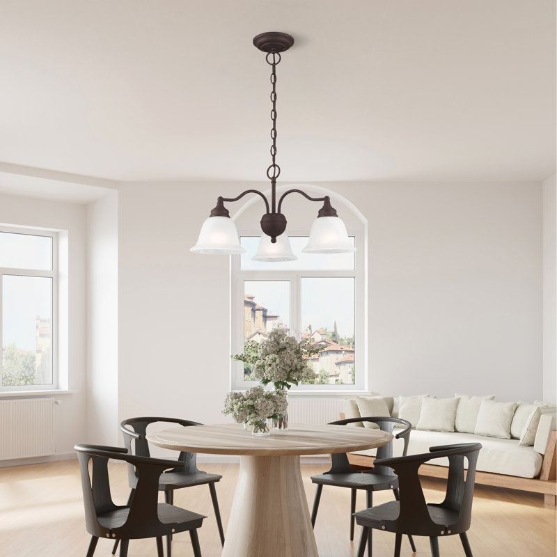 Becky 3 - Light Classic / Traditional Chandelier, Bronze