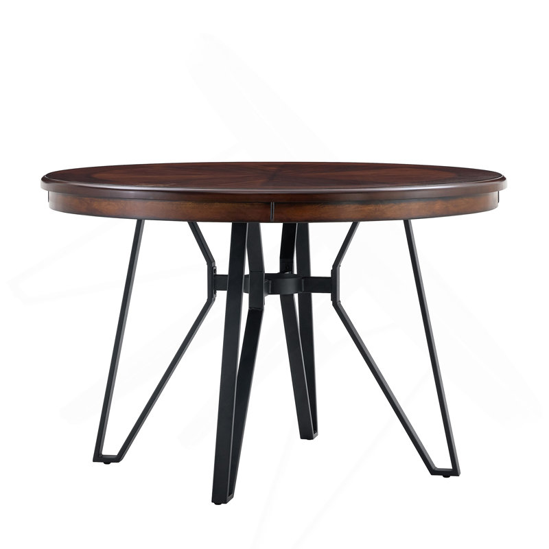 Round Dining Table, 30"H x 46.85"L x 46.85"W, Brown