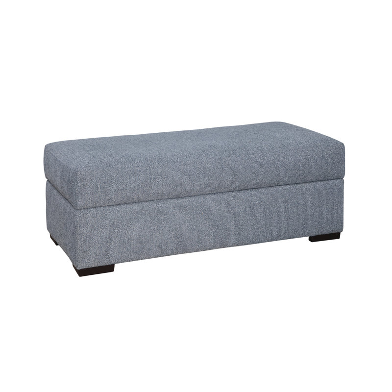 Scout Ash Gray Storage Ottoman