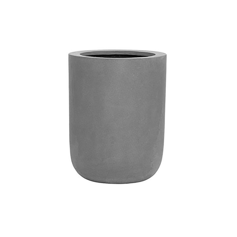 Huth Pot Planter, 17" H x 13.5" W x 13.5" D, Gray