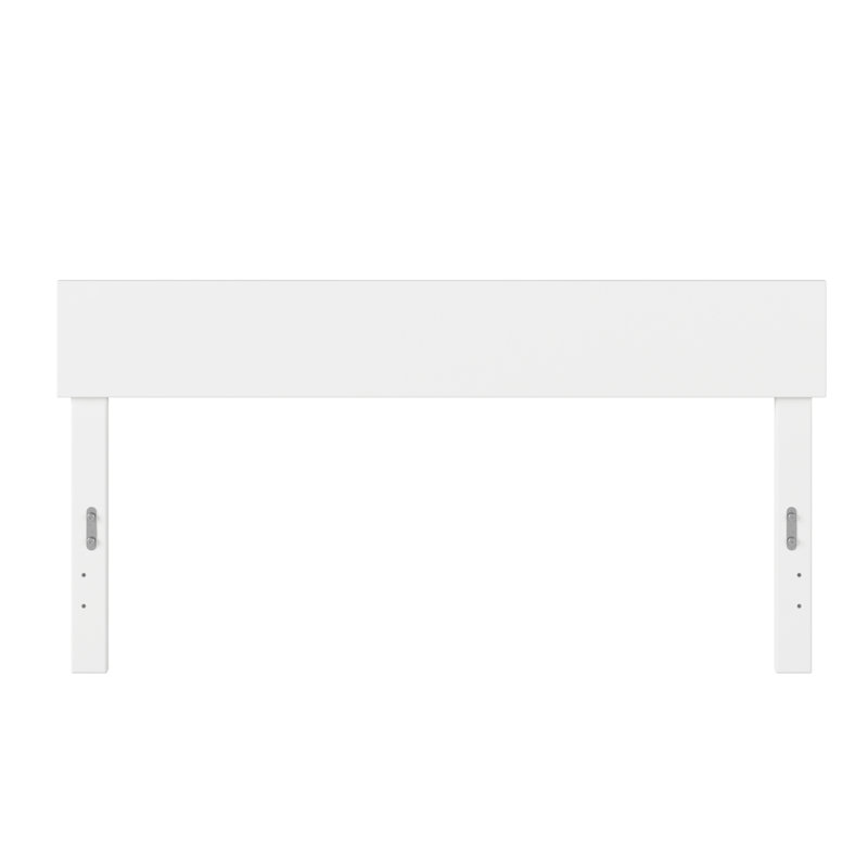 Tête de lit en bois massif Farrah, Blanc, Grand