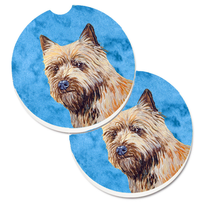 Sous-verre barbu collie voiture, Cairn terrier
