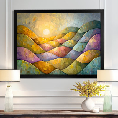 Minimal Peaks of Nature Abstract Landscape IV - Abstract Minimalisme, art mural