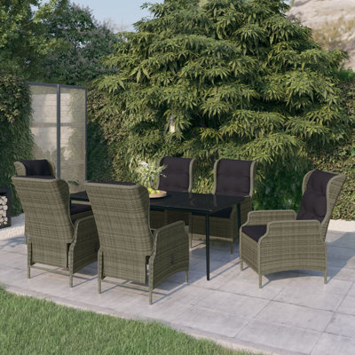 Rectangular Dining Set with Cushions