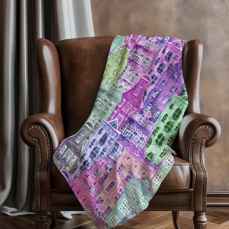 Jeté fantaisie Addison Sherpa ASB600, Purple