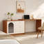 Coiffeuse à maquillage moderne, coiffeuse à 3 tiroirs et armoire