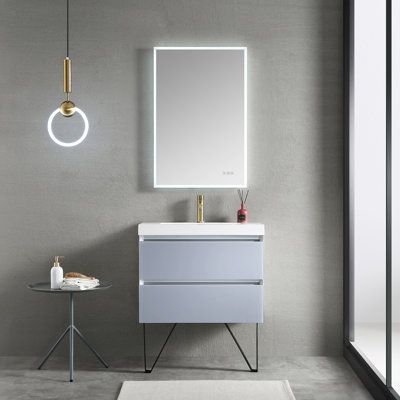 Fahriye 30'' Single Bathroom Vanity with Acrylic Top