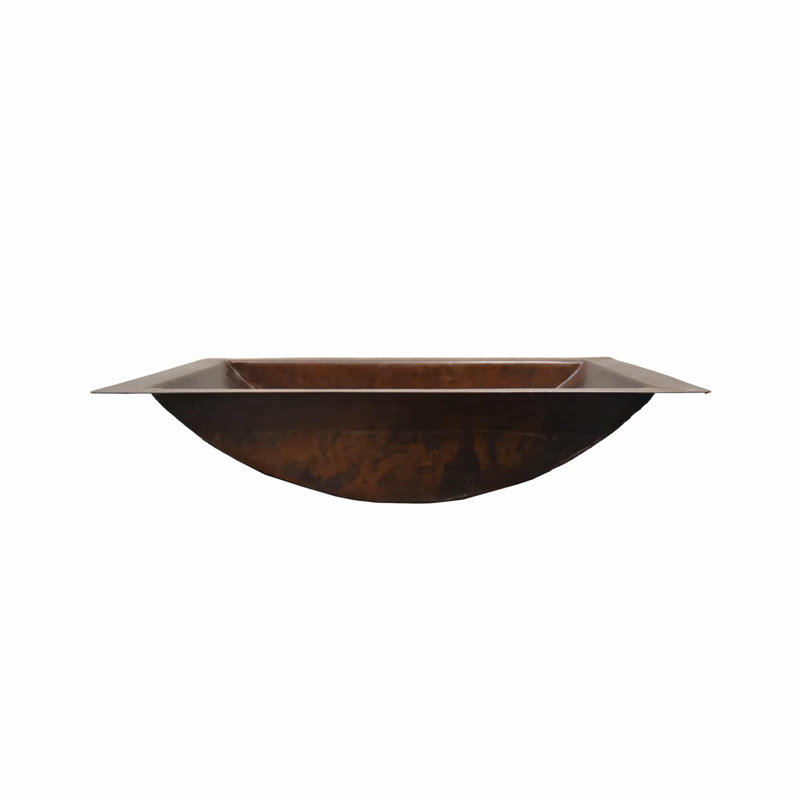 Avila Rectangular Undermount Bathroom Sink, Foundry Antique Copper