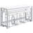 Timeless Elegance - Iacovelli 5-Piece Multipurpose Counter Height Table Set White