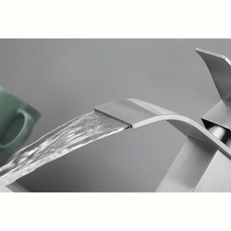 Single-Hole Single-handle Bathroom Faucet, Brushed Nickel