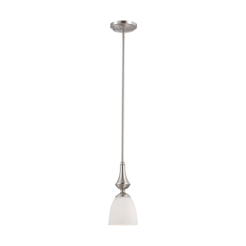 Minidoka 1 - Light Single Pendant, Brushed Nickel, A19