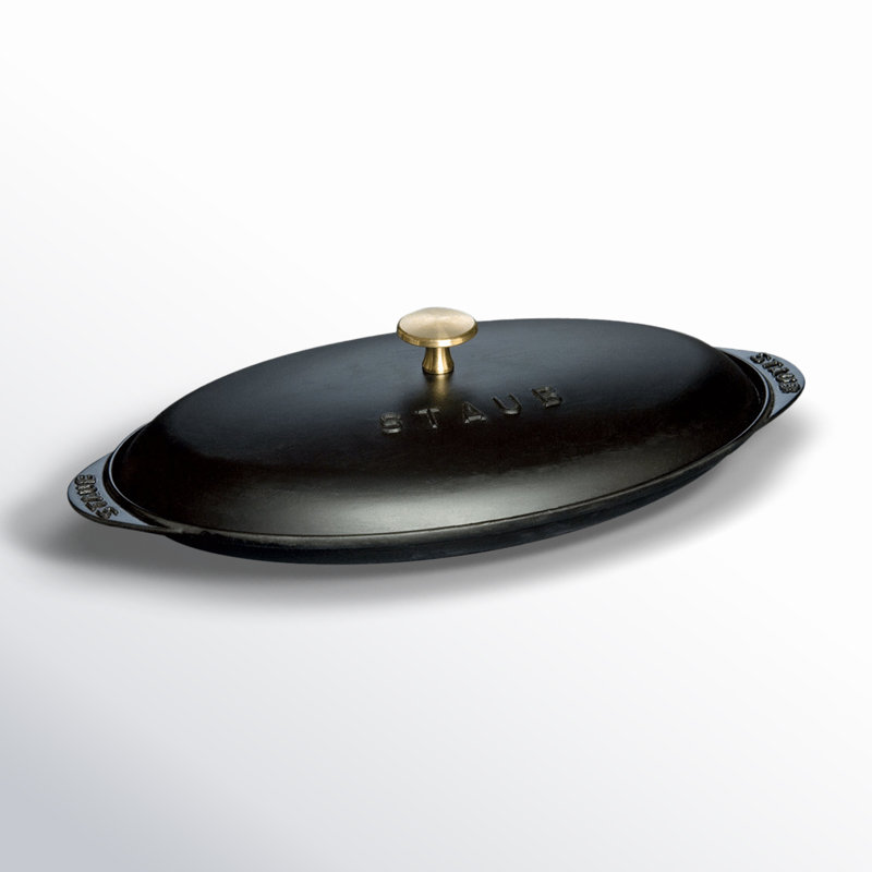 Staub Cast Iron 14.5-inch x 8-inch Covered Fish Pan