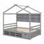 Lit double avec structure de toit-894244581