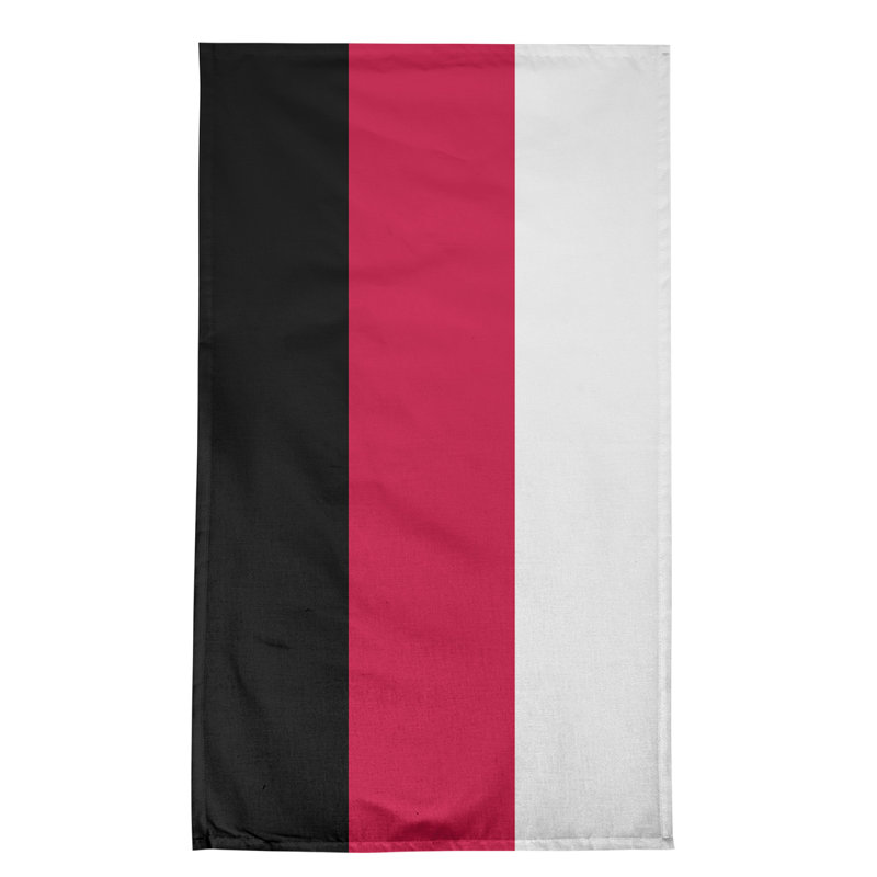 Stripe Tea Towel Kitchen Towel, Cotton, Black/Red/White Chicago Basketball
