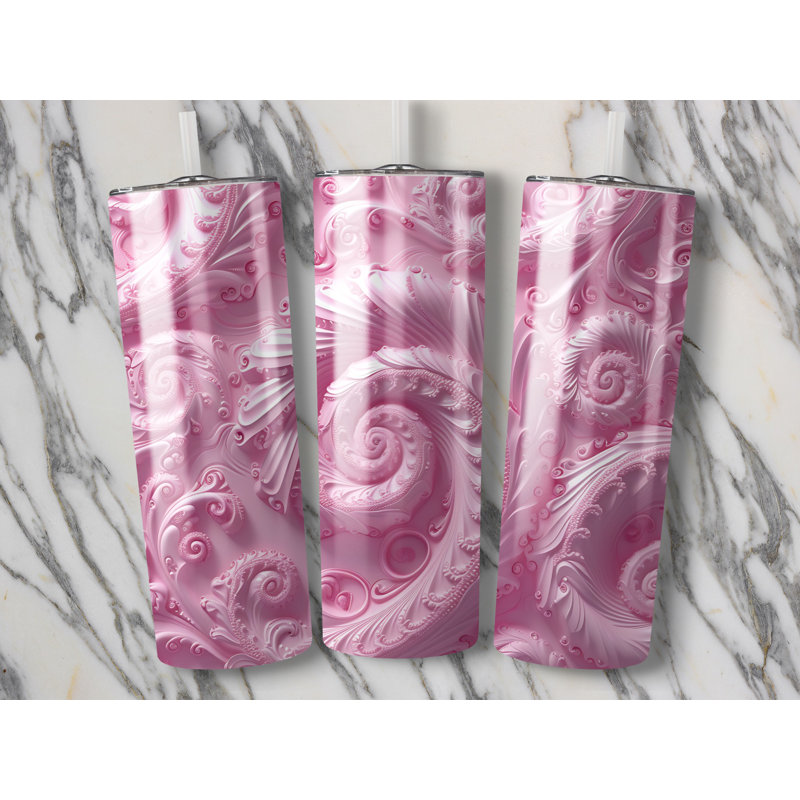 Choose Handmade Tumblers 591ml Vacuum Insulated Stainless Steel (18/8) Travel Tumbler with Straw