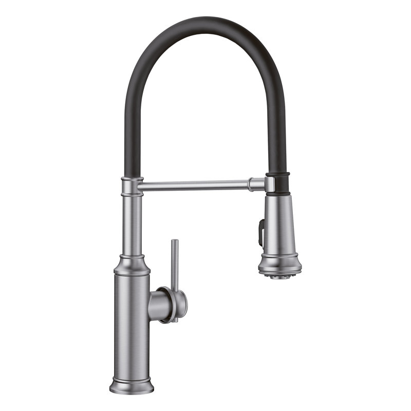 Empressa Semi-Pro Pull-Down Dual-Spray Kitchen Faucet, Stainless