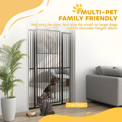Barrière pour chat très haute 59 po, barrière pour animaux 30 à 41 po