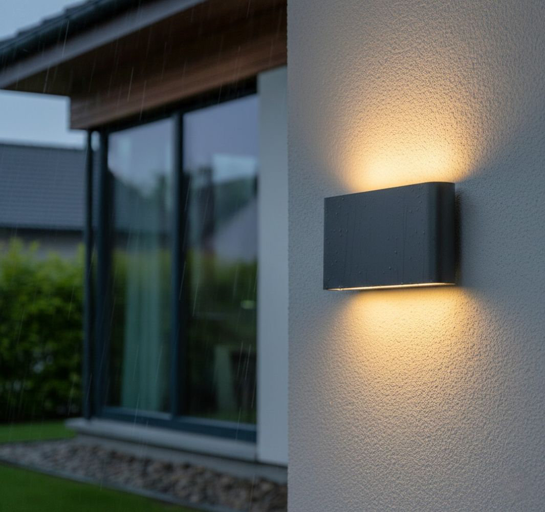 9cm H Integrated LED Outdoor Sconce
