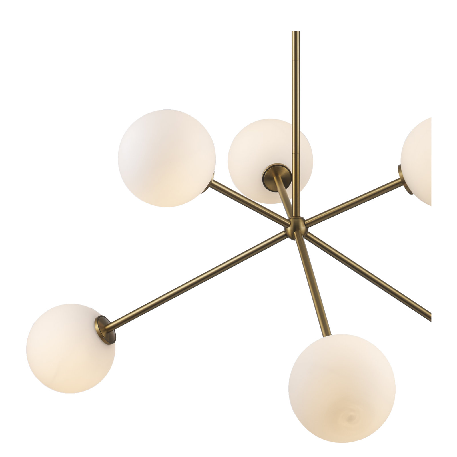 Minna Dimmable 6-Light Pendant, Antique Gold