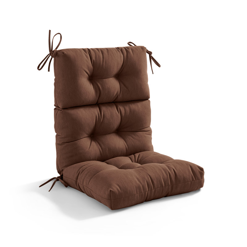 High Back Outdoor Chair Cushion For Patio Furniture, Waterproof All Weather Adirondack Cushion With High Rebound Foam, Seat & Back Support For Indoor Outdoor Garden Lawn,Floral