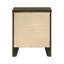 2 Drawers Wooden Nightstand With Brushed Nickel Hardware In Dark Cocoa