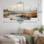 Denmark Misty Morning Marshes Cities & Countries Wall Decor on Metal