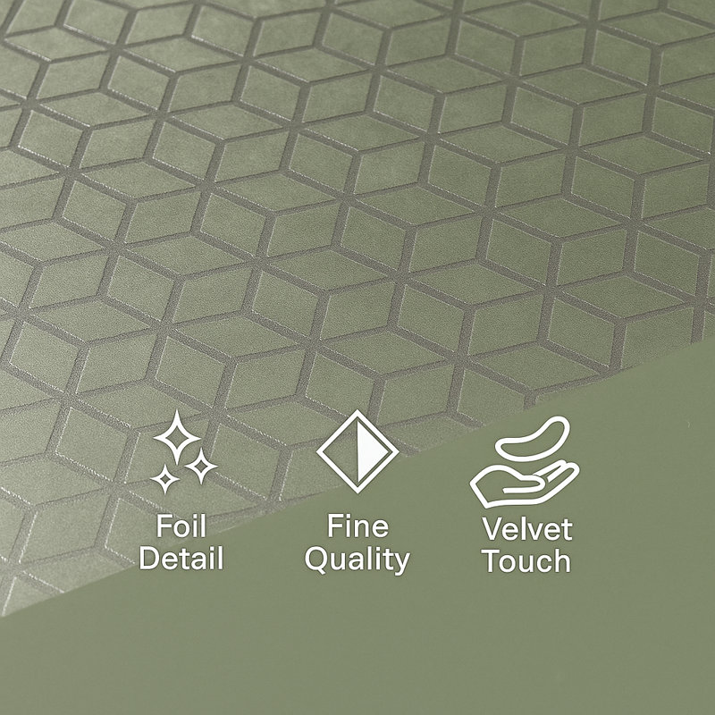Polyester Geometric Duvet Cover Set with Pillowcases, Sage, King Duvet Cover Set + 2 Pillowcases