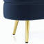 Banc de rangement repose-pieds ovale avec pieds en métal-128968965-128968970