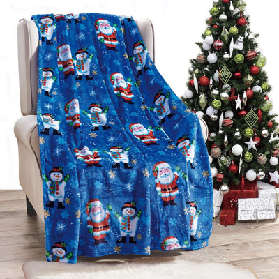 Couverture de Noël Couverture de Noël bleue