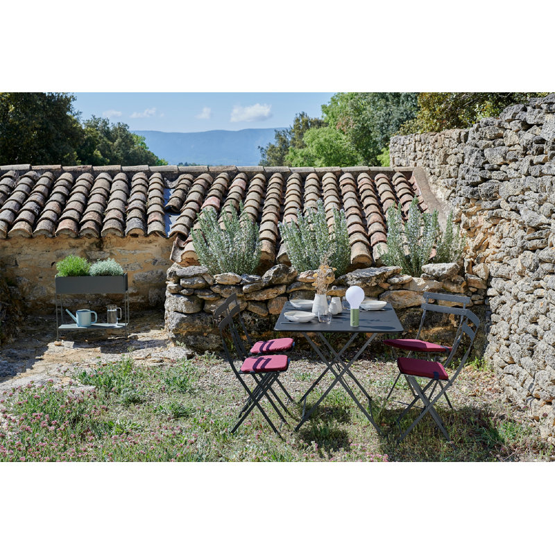 Bistro Outdoor Dining Side Chair, Anthracite