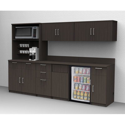 Breaktime 108'' W x 75'' H Kitchen Cabinet Set Ready-to-Assemble