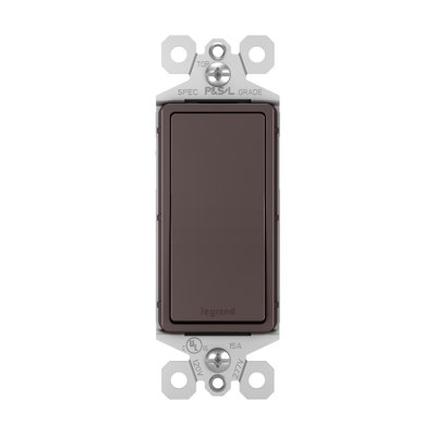Radiant 15-Amp Single Pole Decorator Rocker Light Switch