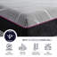 Matelas simple 4 couches - Mousse de cuivre pour un effet de refroidissement Taille 24 - 48 heures de soutien optimal