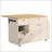 48.8" Rolling Kitchen Island with Drop Leaf Extension, Drawers, and Spice Rack – White-129895336