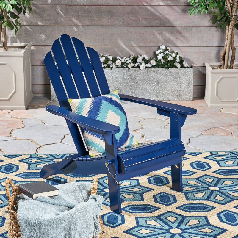 Chaise d'extérieur pliable en bois