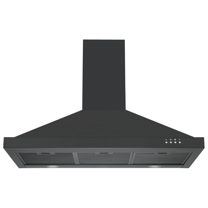 Hotte murale convertible 35 pouces 450 CFM en noir