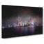 Shanghai China Skyline At Dusk In Abstract - Wrapped Canvas-55341905