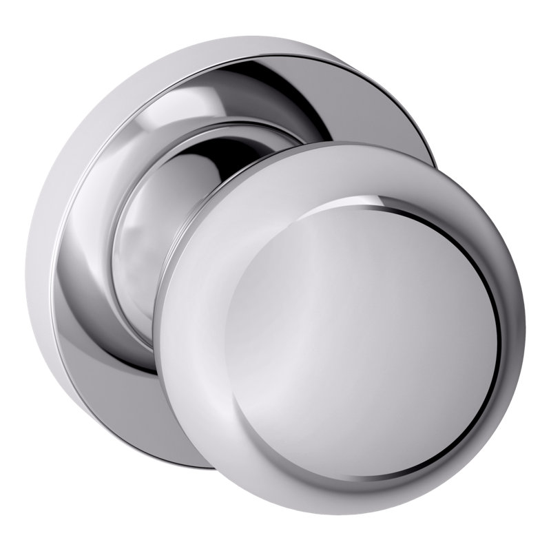 Baldwin 5041 Knob 2.09375 Diameter Round, Polished Chrome