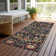 Machine Washable Indoor/Outdoor Cicel ACN1132 Black Rug