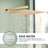 Complete Shower System With Rough-In Valve with 10 Inches Rain Shower Head-1294775973