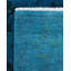 Tapis unique noué à la main Fine Vibrance - bleu, 6 pi 1 po x 9 pi 2 po