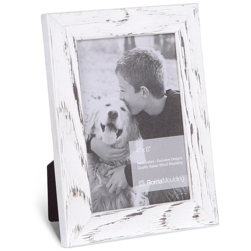 Wood Matte Picture Frame, White, 4" x 6"