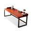 Bureau rectangulaire en bois massif brun clair-484080883-484080882
