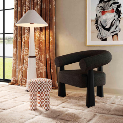Cream Performance Boucle Accent Chair