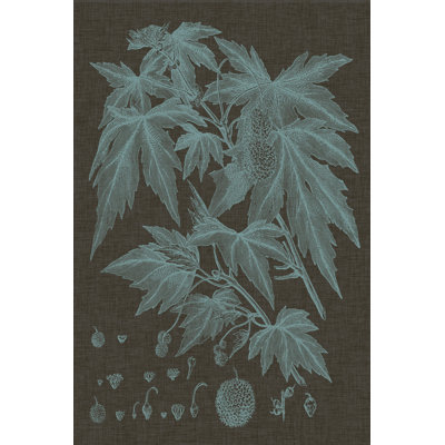 Shimmering Leaves VII 1 Piece Wrapped Canvas Wall Art