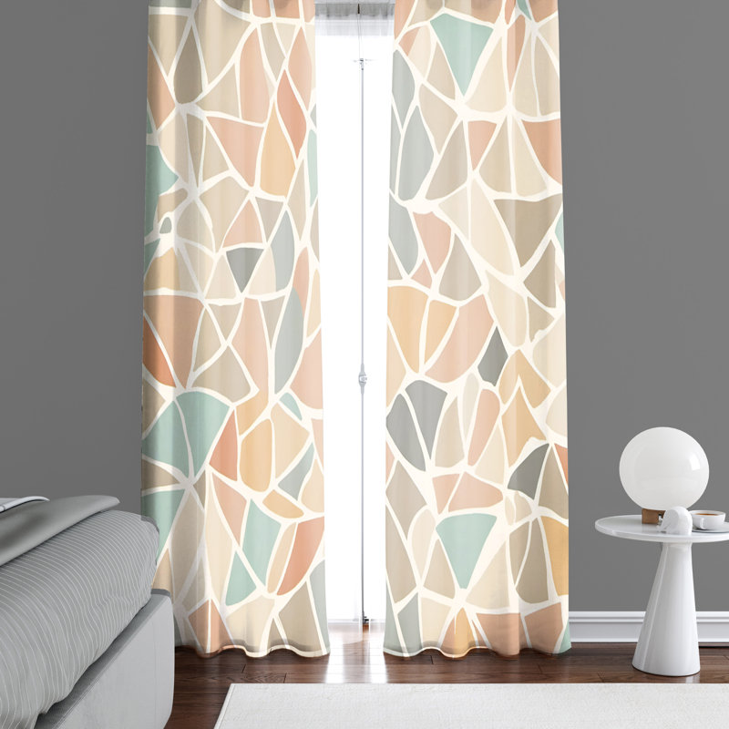 Semi Sheer Curtain Pair, 40" W x 82" L