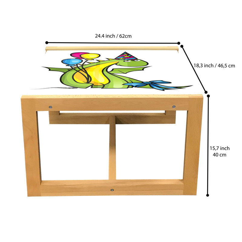 Ingvarda Sled Coffee Table, 40cm H x 46.5cm W x 62cm D